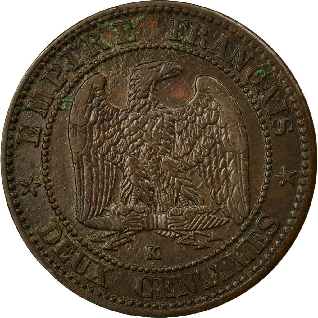 Monnaie, France, Napoleon III, Napoléon III, 2 Centimes, 1862, Bordeaux, TTB+