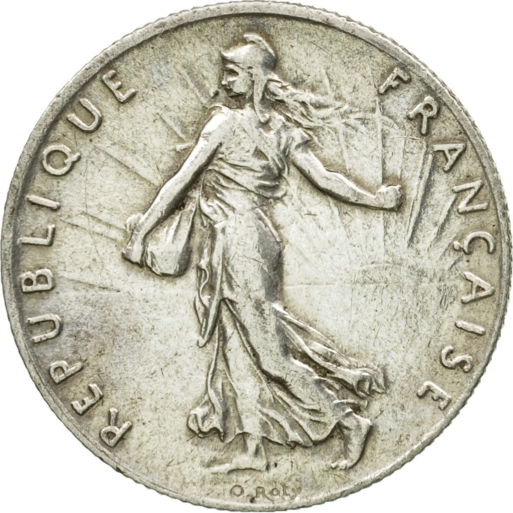 Coin, France, Semeuse, 50 Centimes, 1915, Paris, EF(40-45), Silver, KM:854, Le