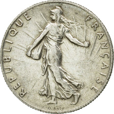 Coin, France, Semeuse, 50 Centimes, 1918, Paris, AU(55-58), Silver, KM:854, Le