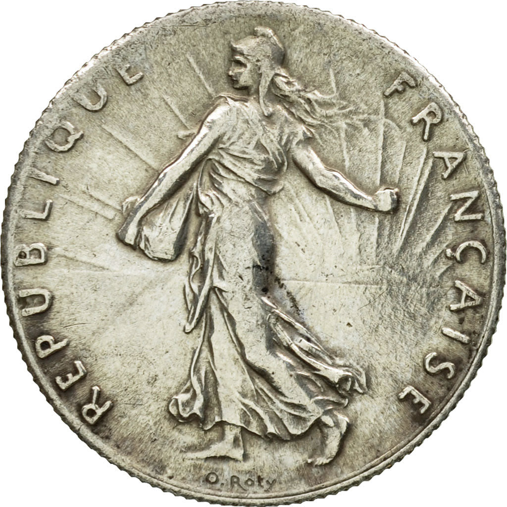 Coin, France, Semeuse, 50 Centimes, 1919, Paris, AU(50-53), Silver, KM:854, Le