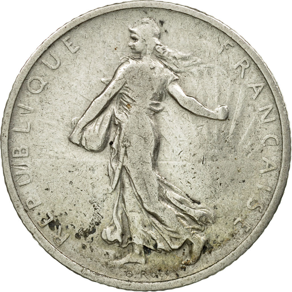 Coin, France, Semeuse, Franc, 1901, Paris, VF(30-35), Silver, KM:844.1, Le