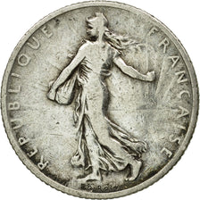 Coin, France, Semeuse, Franc, 1902, Paris, VF(30-35), Silver, KM:844.1, Le