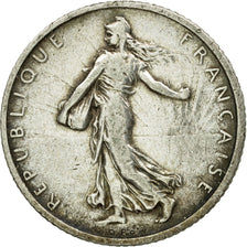 Moneta, Francia, Semeuse, Franc, 1908, Paris, MB+, Argento, KM:844.1, Le
