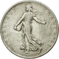 Coin, France, Semeuse, Franc, 1911, Paris, VF(30-35), Silver, KM:844.1, Le
