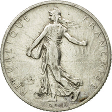 Coin, France, Semeuse, Franc, 1912, Paris, VF(30-35), Silver, KM:844.1, Le