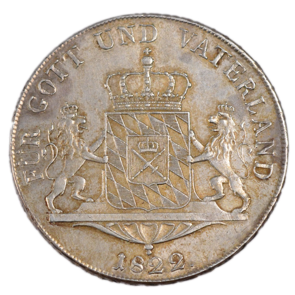 GERMAN STATES, Thaler, 1822, KM #716, MS(60-62), Silver, 27.70