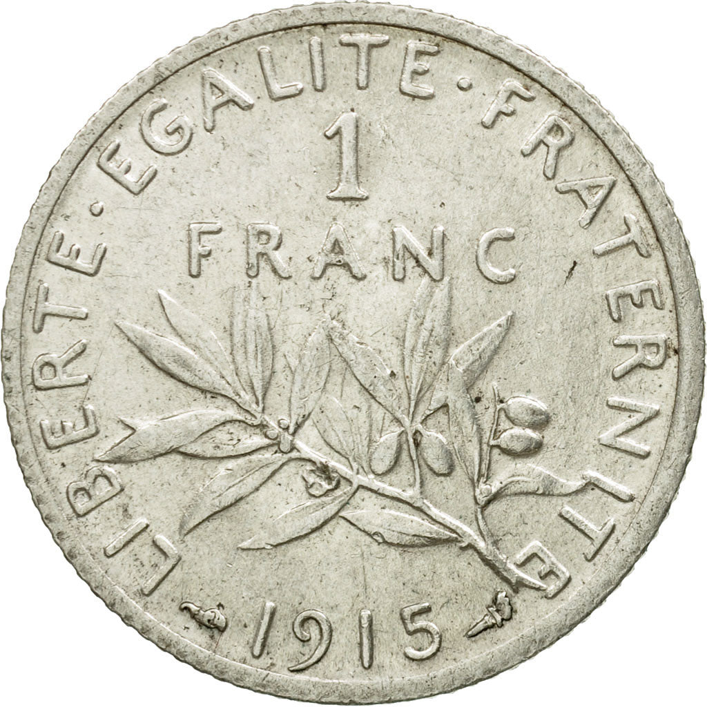 Münze, Frankreich, Semeuse, Franc, 1915, Paris, SS, Silber, KM:844.1