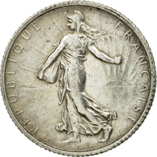 Münze, Frankreich, Semeuse, Franc, 1919, Paris, S+, Silber, KM:844.1