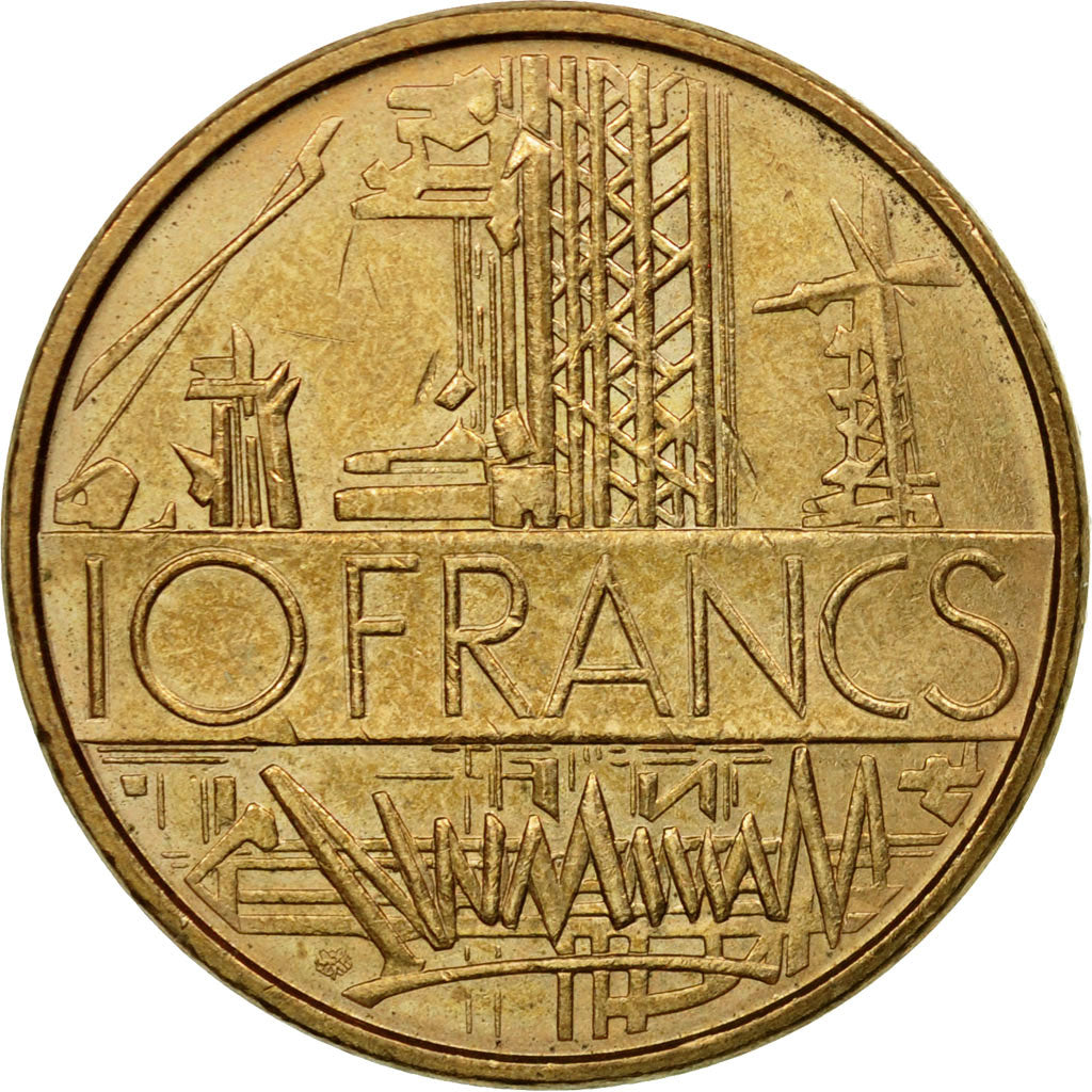 Coin, France, Mathieu, 10 Francs, 1974, Paris, EF(40-45), Nickel-brass, KM:940