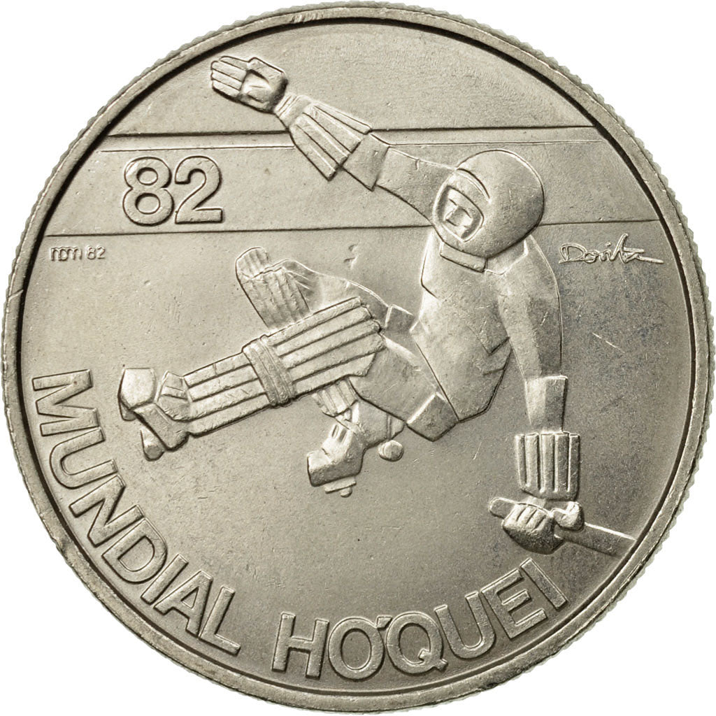 Coin, Portugal, 25 Escudos, 1982, Lisbon, MS(63), Copper-nickel, KM:616