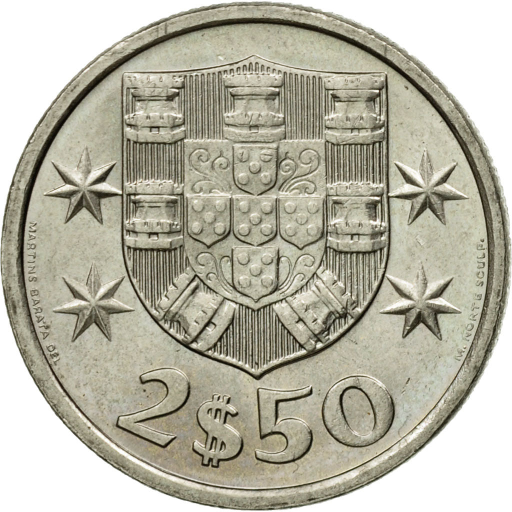 Moneda, Portugal, 2-1/2 Escudos, 1983, SC, Cobre - níquel, KM:590