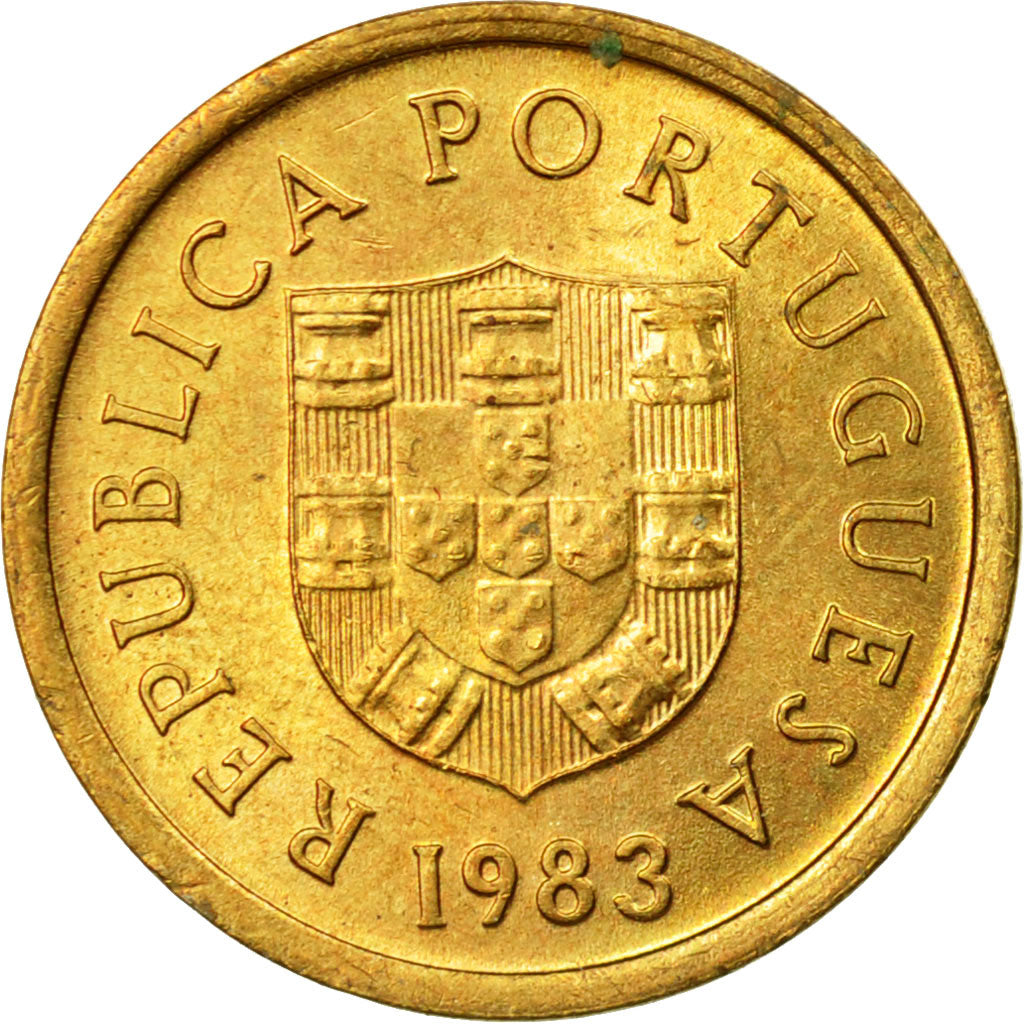 Coin, Portugal, Escudo, 1983, MS(63), Nickel-brass, KM:614