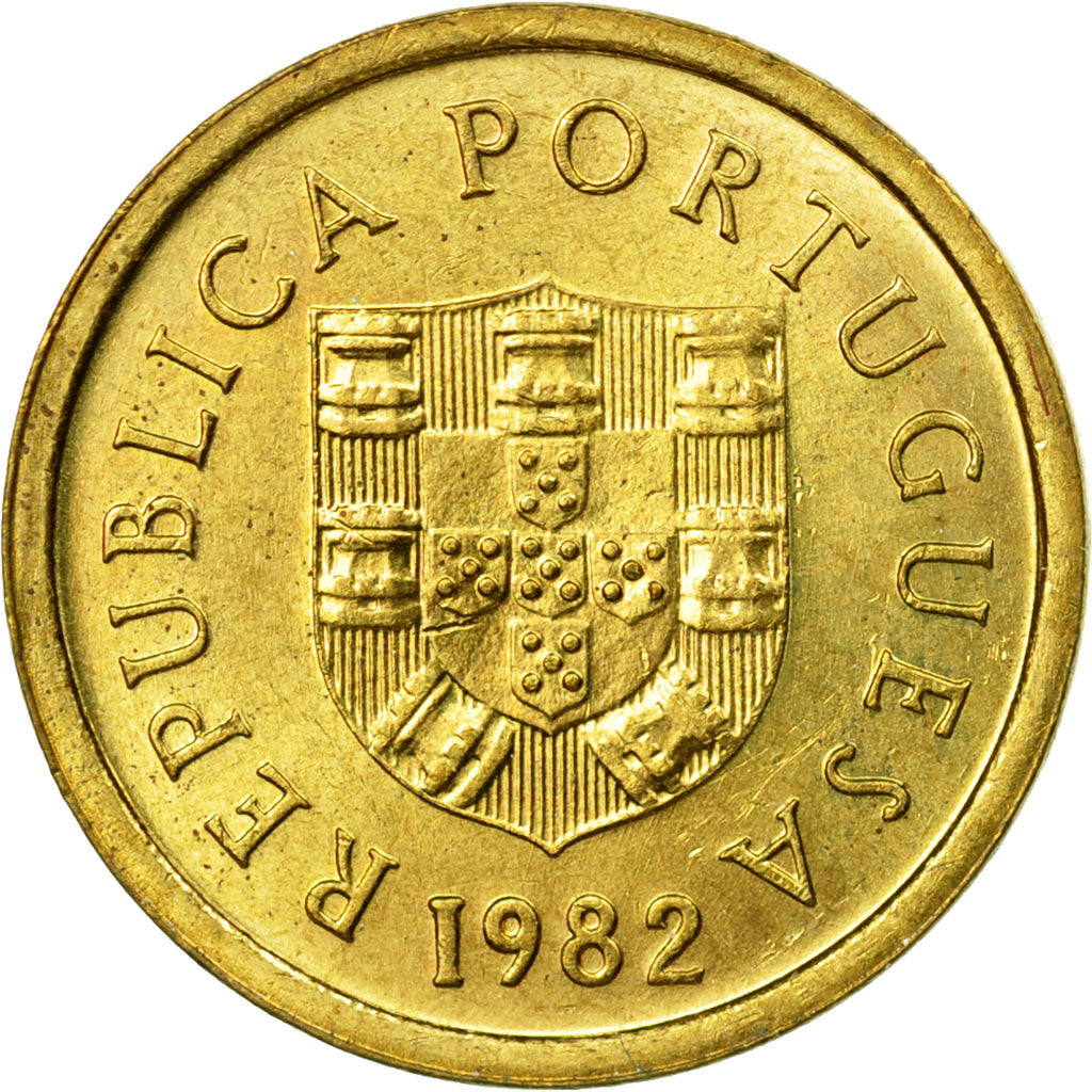Coin, Portugal, Escudo, 1982, MS(63), Nickel-brass, KM:614