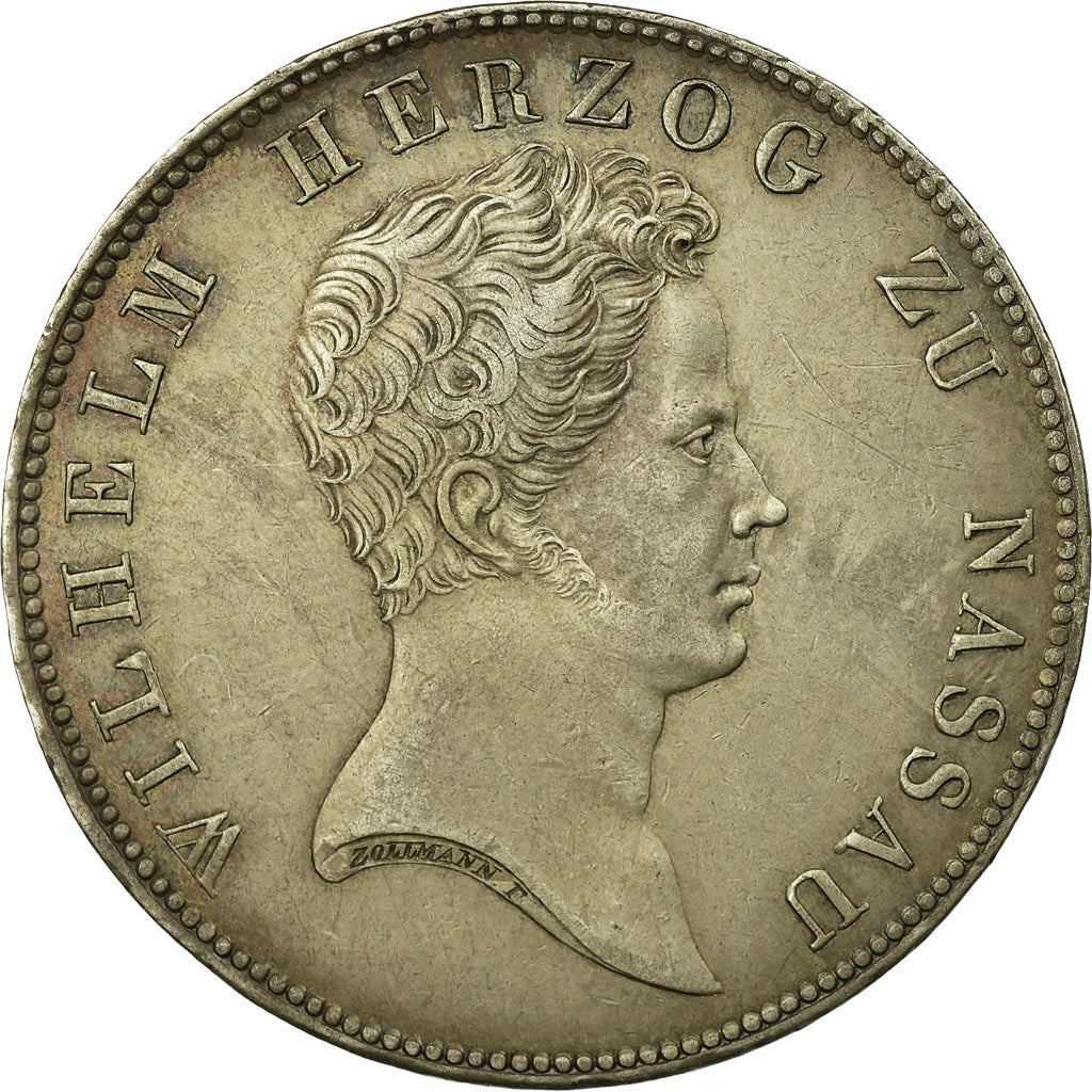 Münze, Deutsch Staaten, NASSAU, Wilhelm, Thaler, Krone, 1836, Wiesbaden, VZ