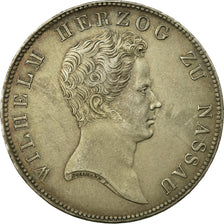 Coin, German States, NASSAU, Wilhelm, Thaler, Krone, 1836, Wiesbaden, AU(55-58)