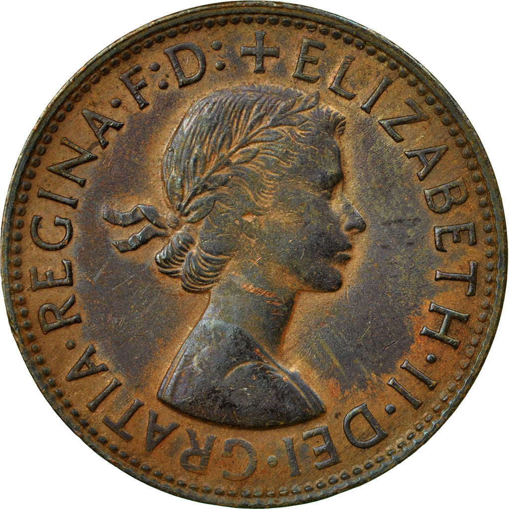 Coin, Australia, Elizabeth II, Penny, 1962, EF(40-45), Bronze, KM:56