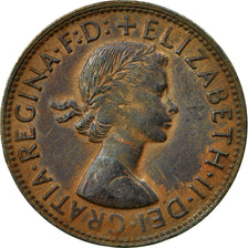 Coin, Australia, Elizabeth II, Penny, 1962, EF(40-45), Bronze, KM:56