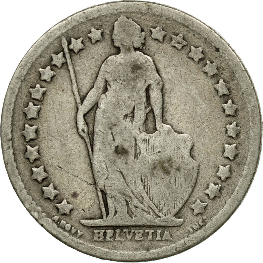 Coin, Switzerland, 1/2 Franc, 1903, Bern, VF(30-35), Silver, KM:23
