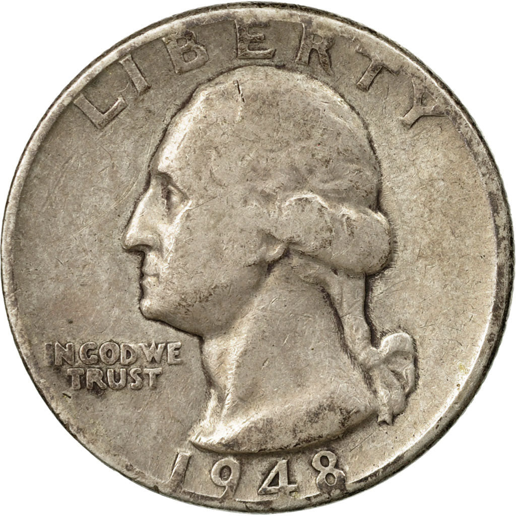 Monnaie, États-Unis, Washington Quarter, Quarter, 1948, U.S. Mint