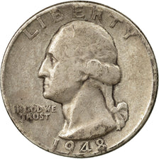 Monnaie, États-Unis, Washington Quarter, Quarter, 1948, U.S. Mint