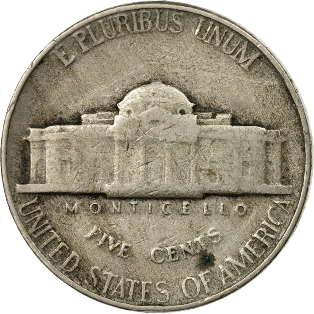 Moneda, Estados Unidos, Jefferson Nickel, 5 Cents, 1954, U.S. Mint