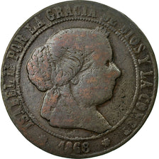 Coin, Spain, Isabel II, 5 Centimos, 1868, Madrid, VG(8-10), Copper, KM:635.1