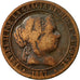 Münze, Spanien, Isabel II, 2-1/2 Centimos, 1867, Madrid, SGE+, Kupfer, KM:634.4
