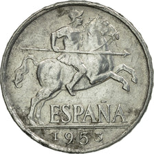 Moneda, España, 5 Centimos, 1953, BC+, Aluminio, KM:765