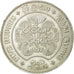 Coin, Ceylon, Elizabeth II, 5 Rupees, 1957, EF(40-45), Silver, KM:126