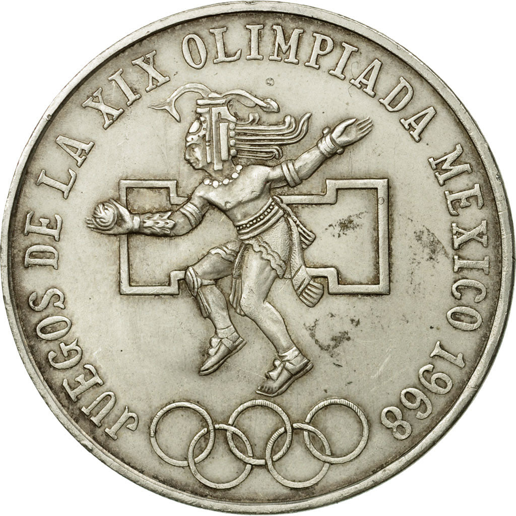 Coin, Mexico, 25 Pesos, 1968, Mexico City, EF(40-45), Silver, KM:479.1