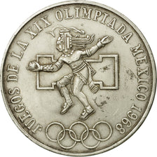 Coin, Mexico, 25 Pesos, 1968, Mexico City, EF(40-45), Silver, KM:479.1