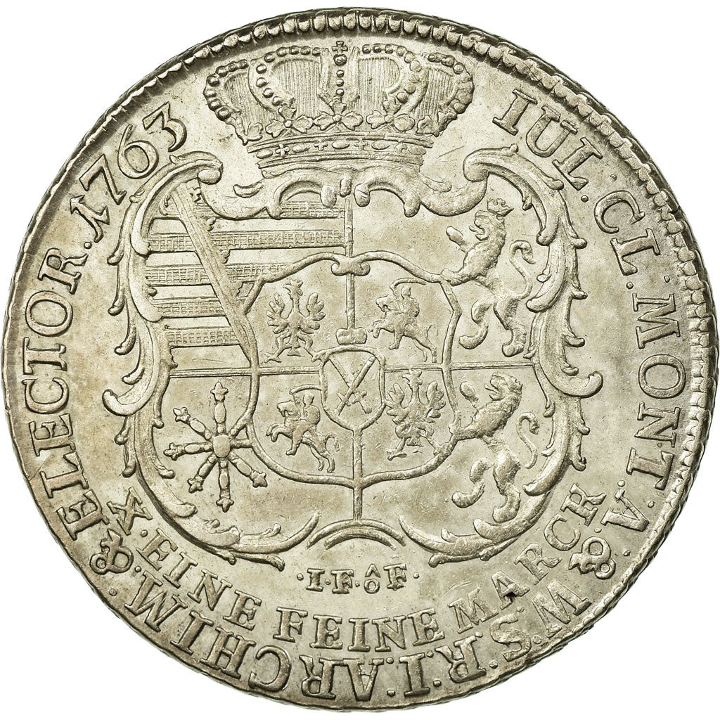 Coin, German States, SAXONY-ALBERTINE, Friedrich Christian, Thaler, 1763