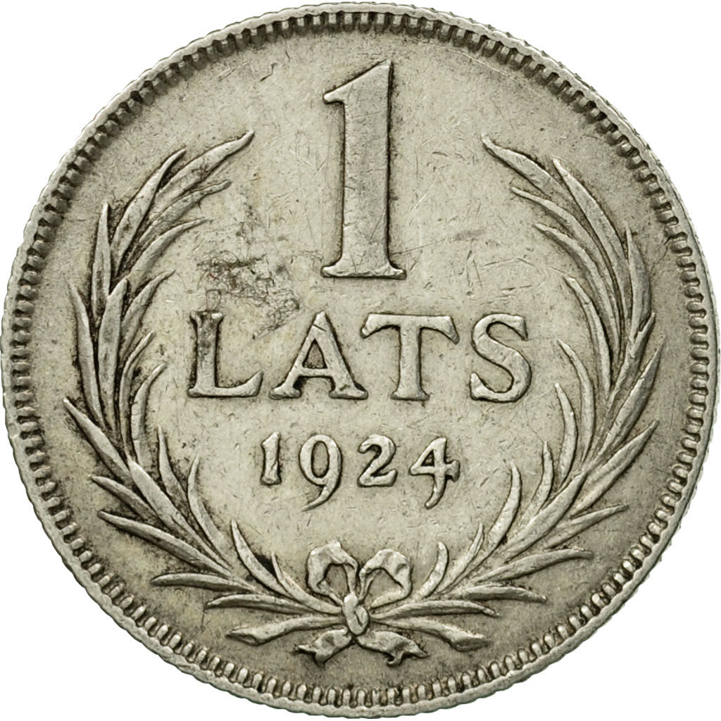Coin, Latvia, Lats, 1924, EF(40-45), Silver, KM:7