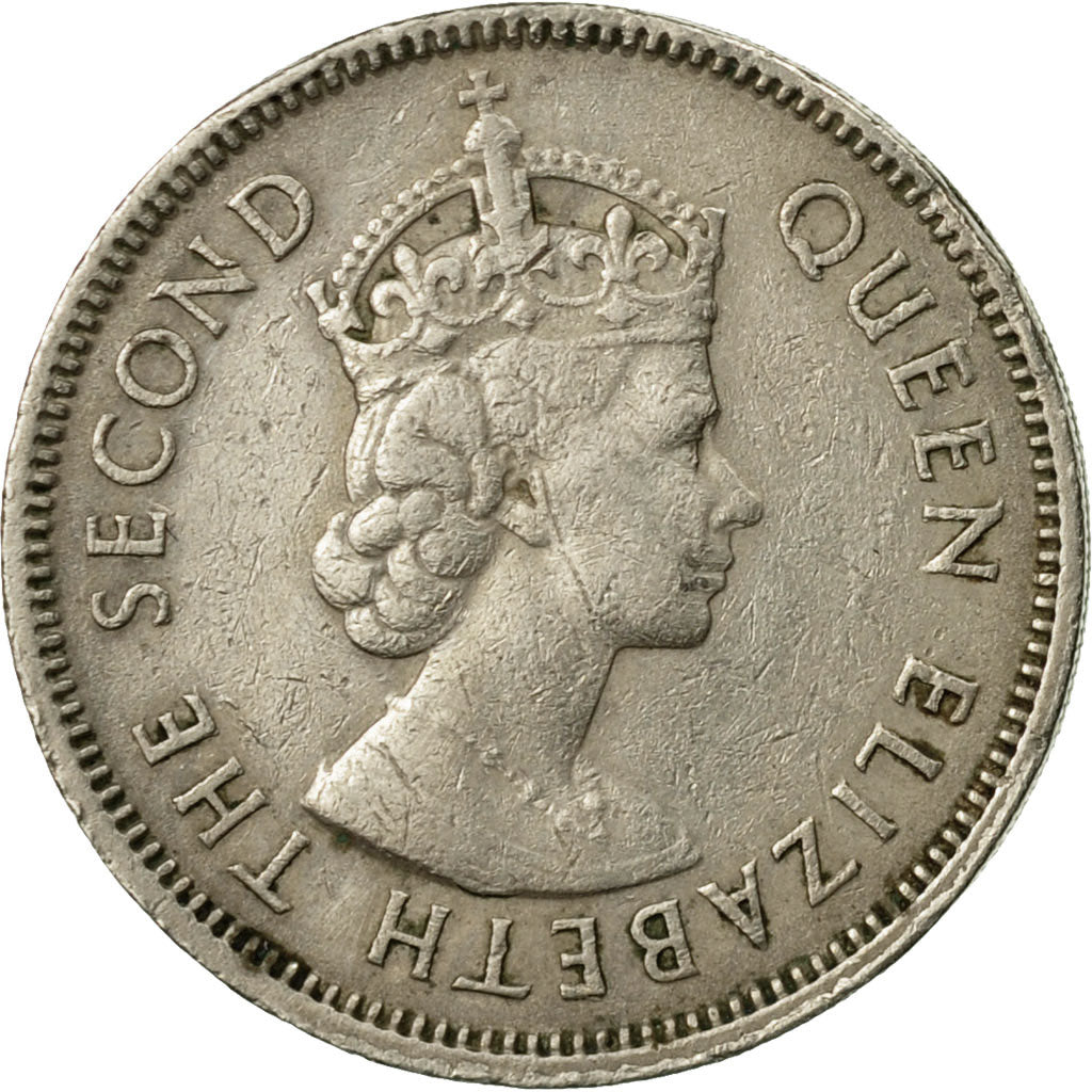 Münze, Hong Kong, Elizabeth II, 50 Cents, 1963, SS, Copper-nickel, KM:30.1