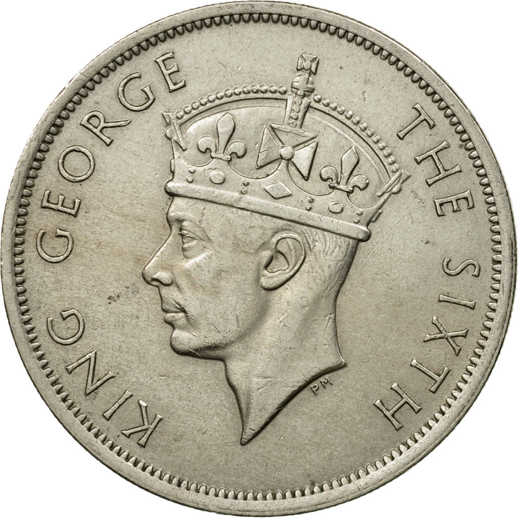Coin, Southern Rhodesia, George VI, 1/2 Crown, 1949, British Royal Mint