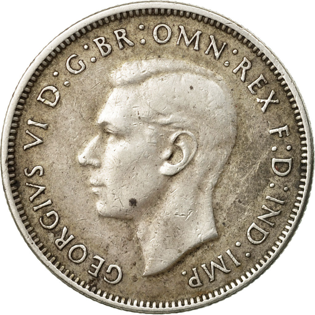 Coin, Australia, George VI, Florin, 1941, Melbourne, EF(40-45), Silver, KM:40