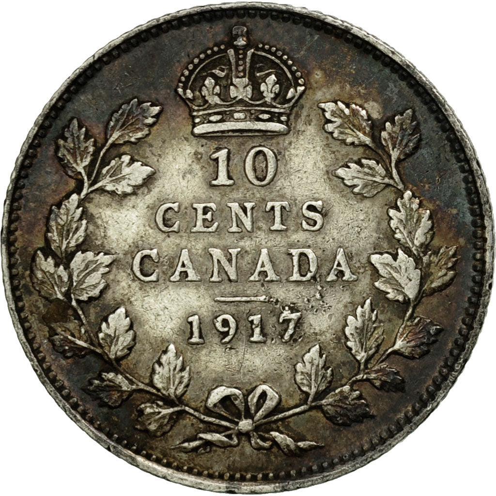 Münze, Kanada, George V, 10 Cents, 1917, Royal Canadian Mint, Ottawa, SS