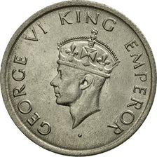 Coin, INDIA-BRITISH, George VI, 1/2 Rupee, 1947, EF(40-45), Nickel, KM:553