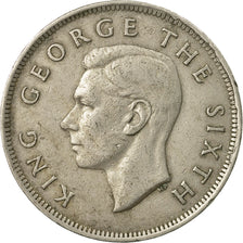 Moneda, Nueva Zelanda, George VI, 1/2 Crown, 1950, MBC, Cobre - níquel, KM:19