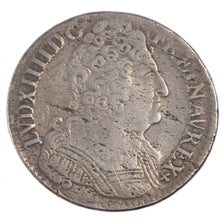 FRANCE, 44 Sols de Strasbourg, 1/2 ECU, 44 Sols, 1714, Paris, KM #409.1,...