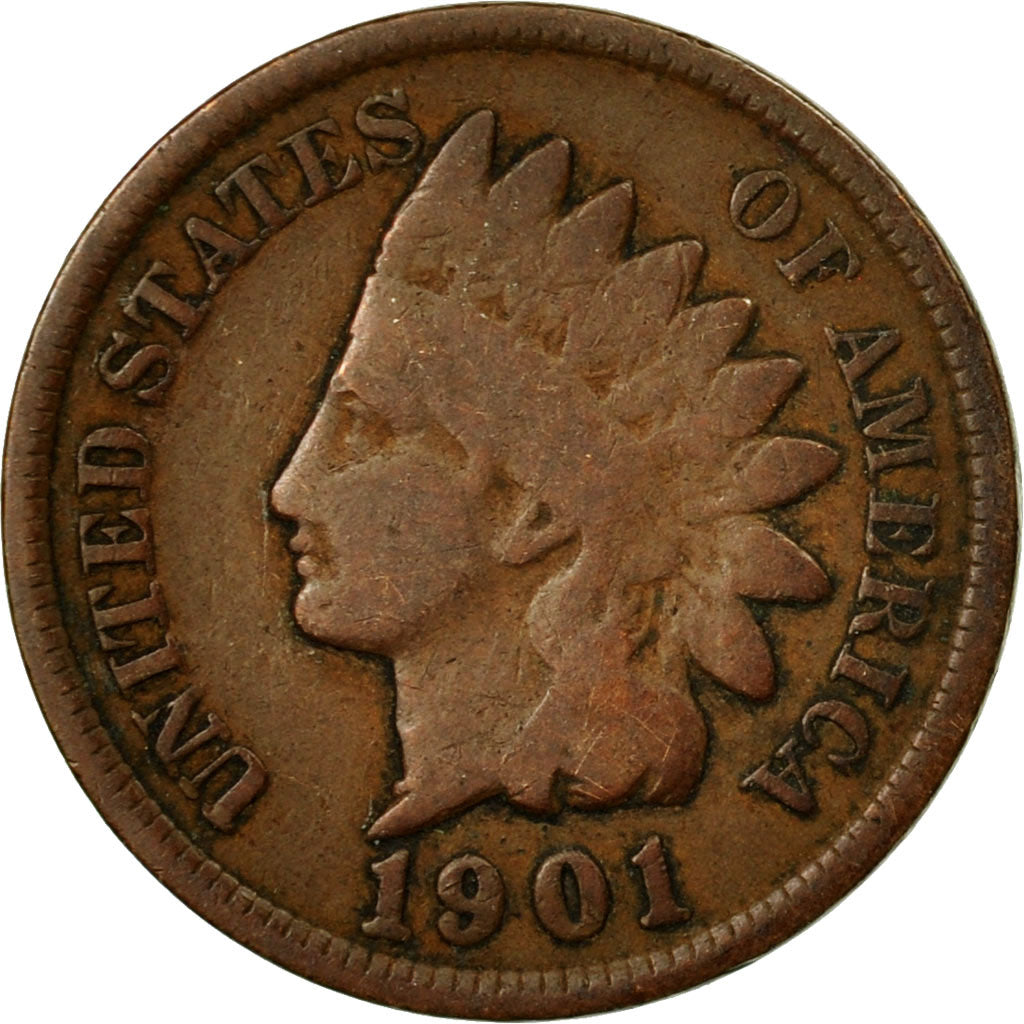 Munten, Verenigde Staten, Indian Head Cent, Cent, 1901, U.S. Mint, Philadelphia