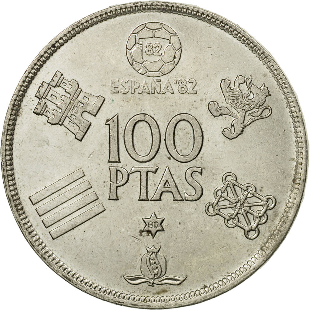 Moneda, España, Juan Carlos I, 100 Pesetas, 1980, Madrid, MBC, Cobre - níquel
