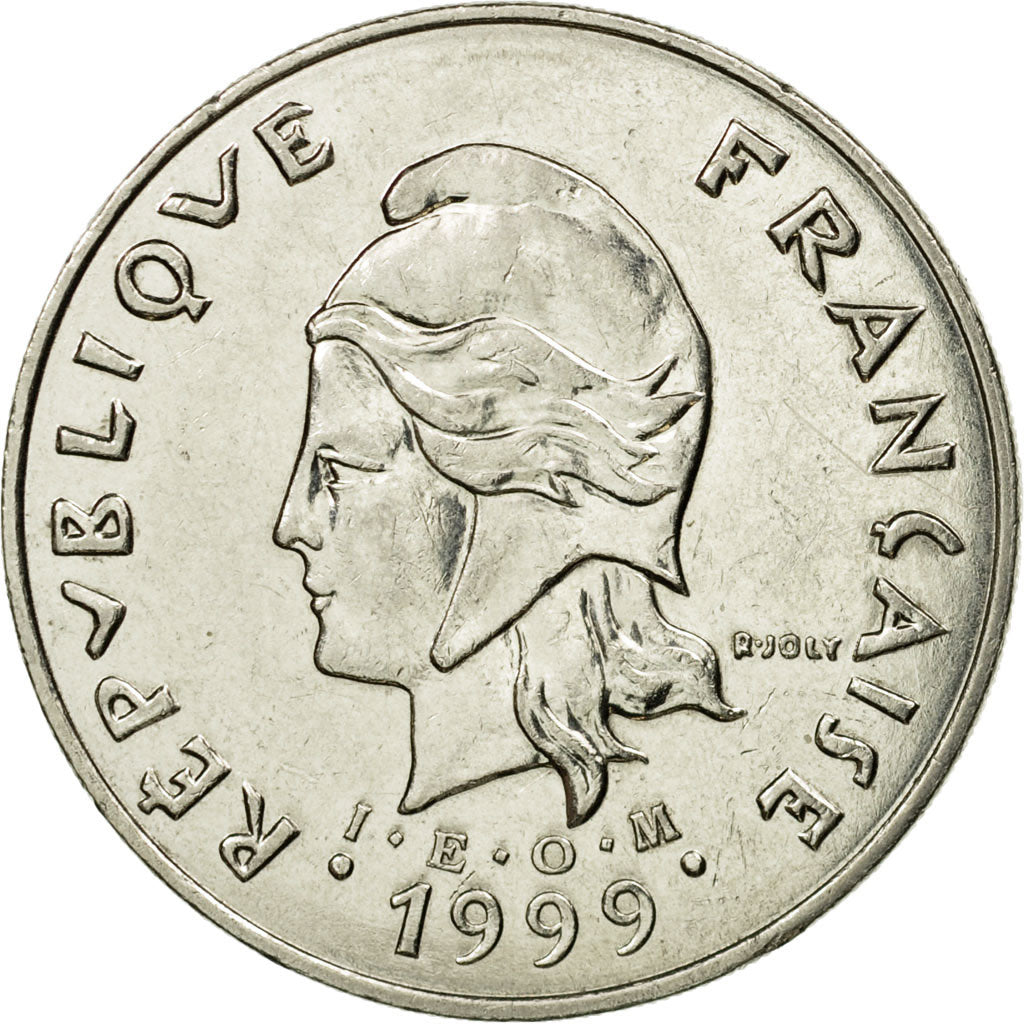 Coin, French Polynesia, 50 Francs, 1999, Paris, EF(40-45), Nickel, KM:13
