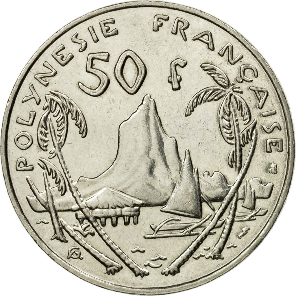 Coin, French Polynesia, 50 Francs, 1999, Paris, EF(40-45), Nickel, KM:13