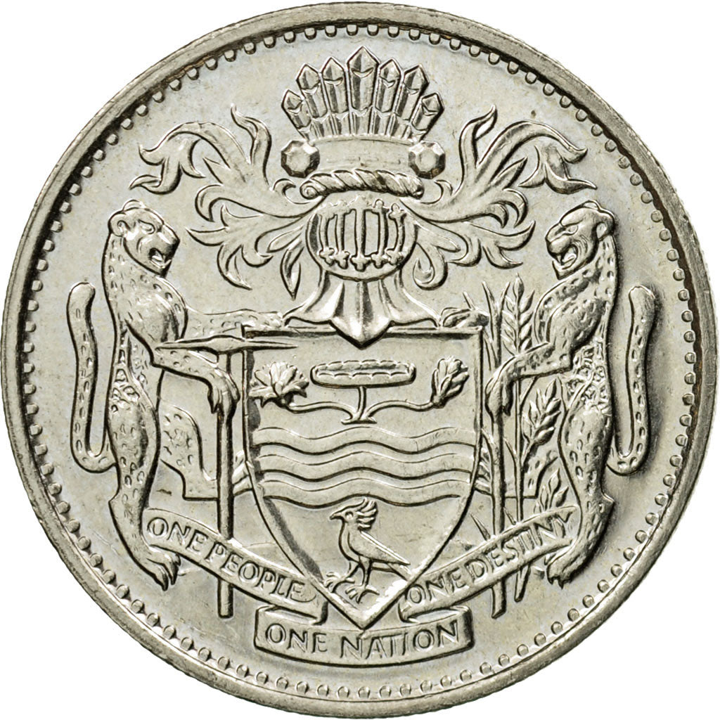 Coin, Guyana, 25 Cents, 1989, AU(50-53), Copper-nickel, KM:34