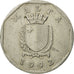 Monnaie, Malte, 50 Cents, 1992, British Royal Mint, TB+, Copper-nickel, KM:98