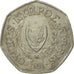 Coin, Cyprus, 50 Cents, 1991, VF(20-25), Copper-nickel, KM:66