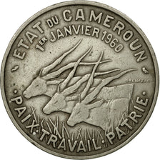 Coin, Cameroon, 50 Francs, 1960, Paris, EF(40-45), Copper-nickel, KM:13