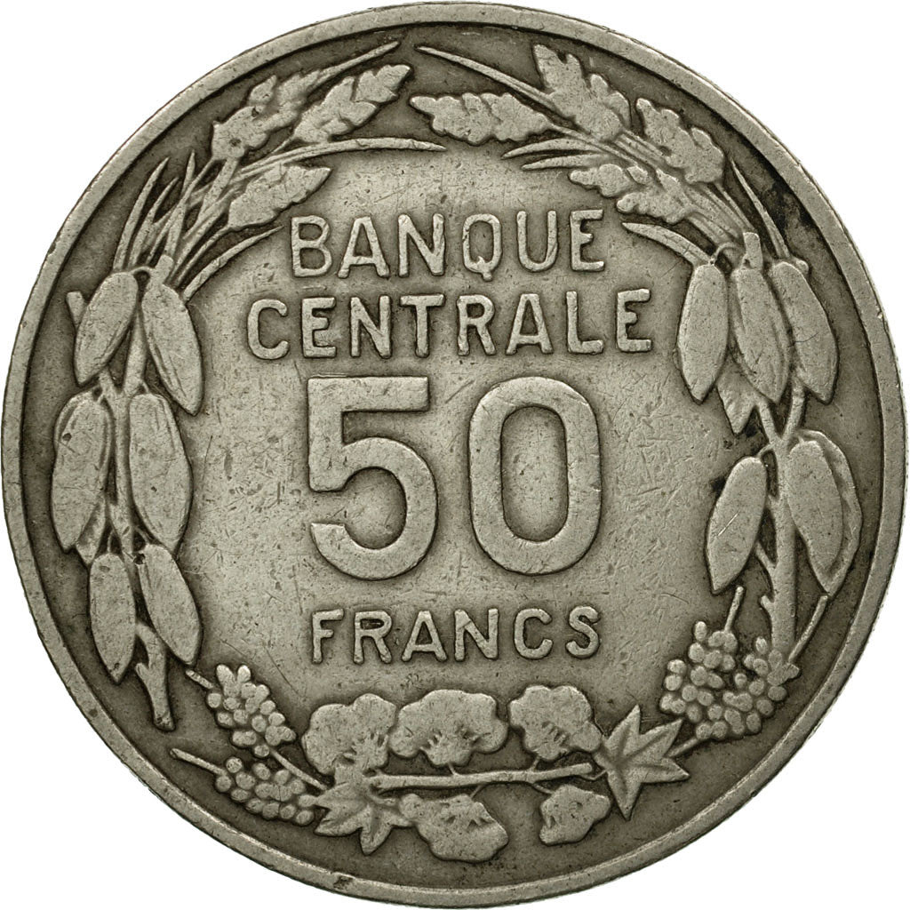 Coin, Cameroon, 50 Francs, 1960, Paris, EF(40-45), Copper-nickel, KM:13