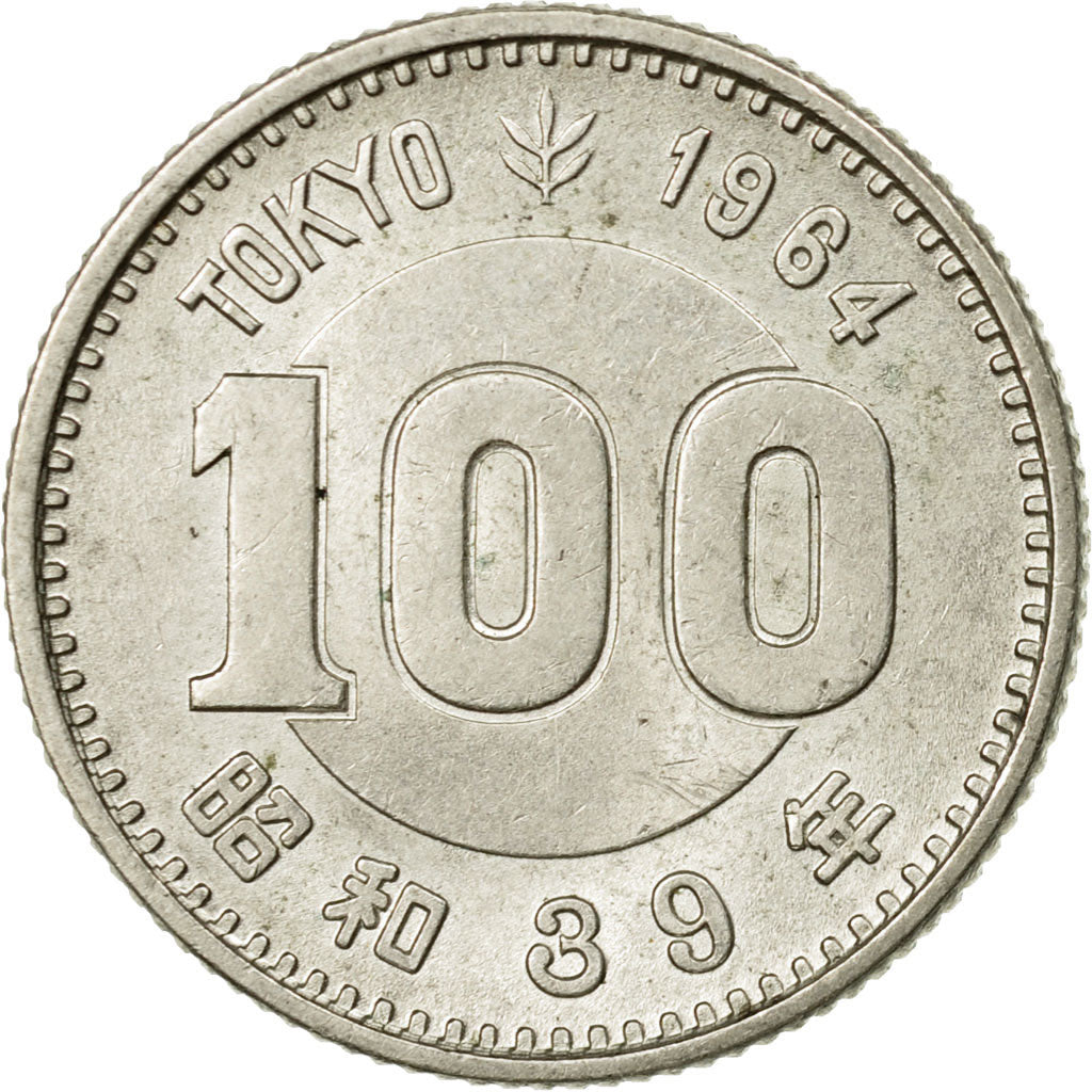 Coin, Japan, Hirohito, 100 Yen, 1964, AU(50-53), Silver, KM:79